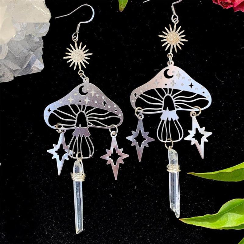 Transparent Crystal Earrings - New Design