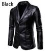 Men's Leather Suit Washed Leather Jacket Men's Single-breasted Leather Jacket Youth Jacket