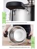 Double-Layer Stainless Steel Stockpot with Steamer for Porridge, Noodles, and Soup - Compatible with Induction and Gas Stoves