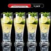 HANDUNYOU 460ml Reinforced Glass Beverage Cups, Set of 4