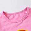 1-10 Years Old Girls Days Of Week Cotton Tees Week Calendar Graphic Print Casual & Trendy T-shirts For Spring & Summer