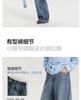 Disha Official Children's Clothing Youth Pants Spring New Style Girls Loose Straight Leg High Waisted Jeans