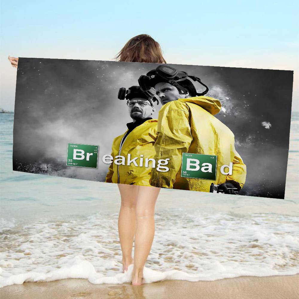 Movies B-Breaking B-Bad Beach Towel Colorful Bath Towels for Girl Microfiber Quick Dry Custom Sand Free Beach Yoga Spa Gym Pool
