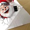 Removable PVC Mural Christmas Toilet Sticker, Funny Santa Claus Lid Tank Bathroom Holiday Decorations Self-Adhesive 3D Hole Waterproof Decal