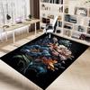 1pc Floral Artwork Carpet Anti Slip Polyester Floor Mat for office.Bedroom