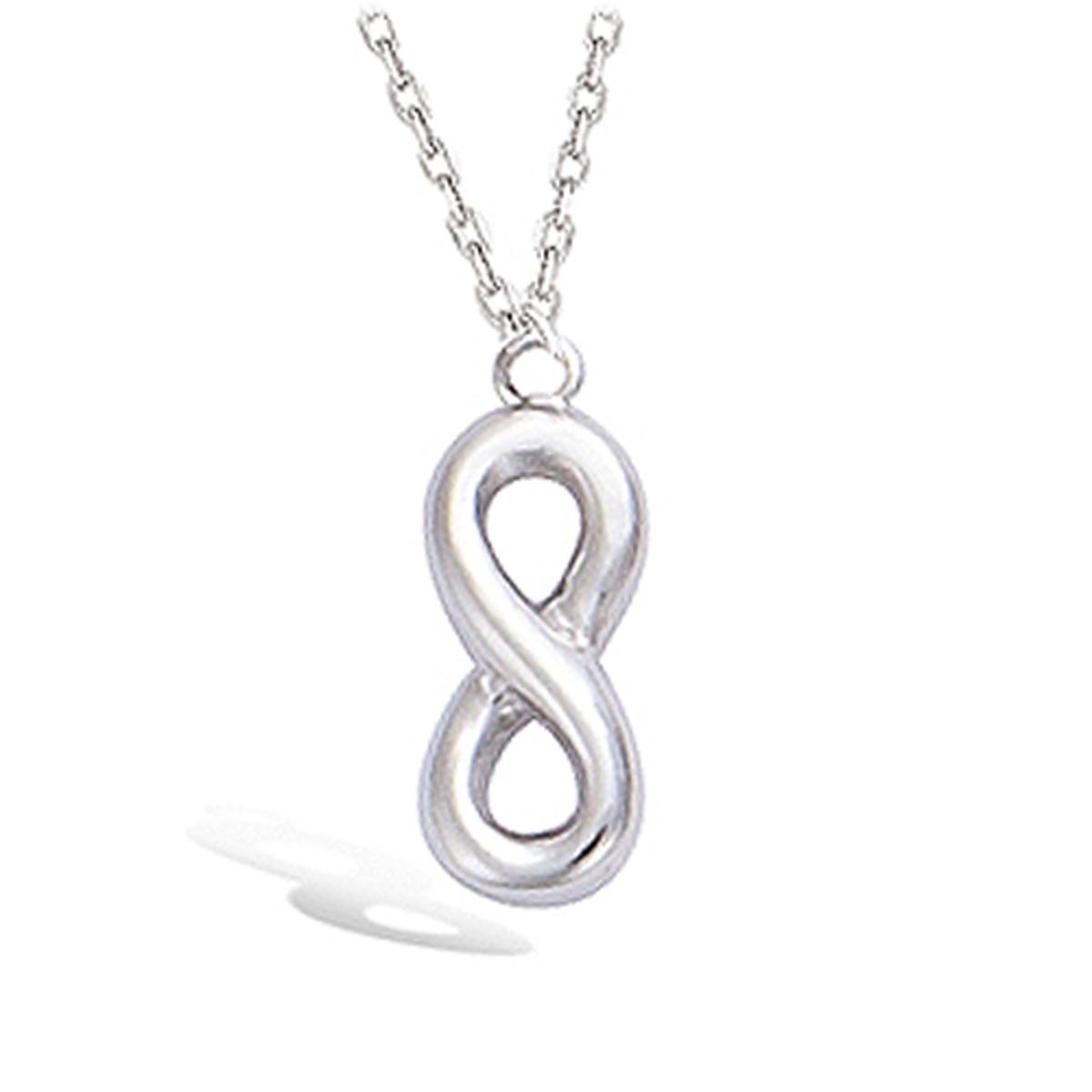 

Les Trésors De Lily [K9142] - Серебряный серебряный ножной браслет Infini (с родиевым покрытием) - 9x4 мм