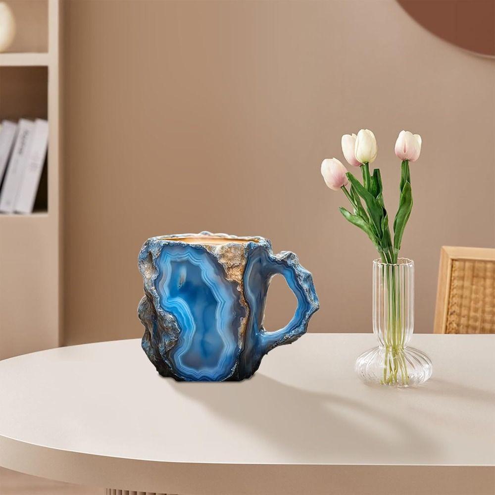 Elegantní domácí sklenice na vodu Přírodní kreativní šálek na kávu Nápojové sklo