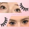 5 Pairs Manga Lashes Eyes Lashes Soft Natural Long Eyelashes Fake Lashes Anime Wispy Strip False Eyelashes Makeup