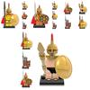 X0164 Spartan Warrior Toy Plastic Building Blocks Set Diy Bagged Packaging Abs Material