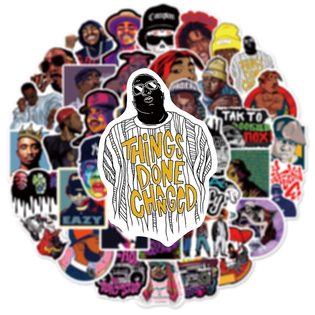 Adesivi Colorati Leggendario Rapper Tupac 2pac Per Bambini Adolescenti 50 Pezzi