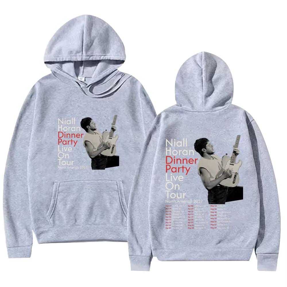 Niall Horan Dinner Party Live Tour North America 2027 Hoodie Y2k High Street Sweatshirt Clothes Soft Cotton Sweatshirt Loose Cozy and Versatile