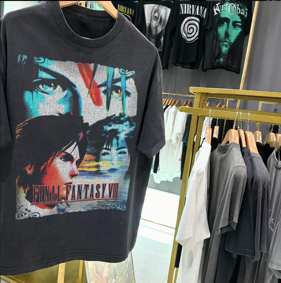 1999 Final Fantasy 8 Promo T-Shirt Black XXL L