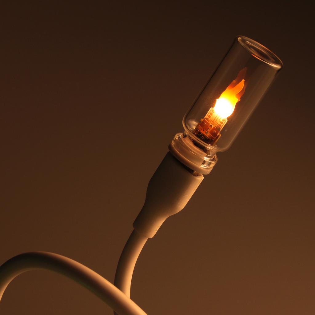 USB Dynamische Flammenkerzen Lampe Mattes Klares Glas Dekoration Umgebungslicht 5V Blitzkerzen Licht Touch Control für Auto Zuhause