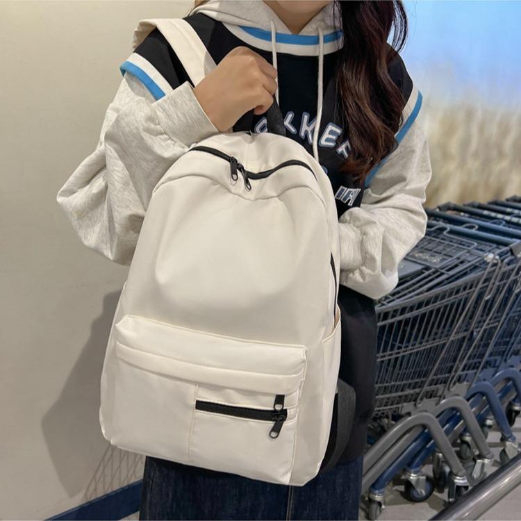 Large-capacity Student Backpacks for Junior and Senior High School Students, Simple and Versatile Bags for Both Boys and Girls