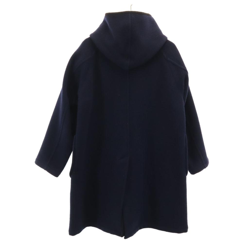 Danton Made in Japan Wool Blend Mossa coat 36 Navy Walnut button Women Used