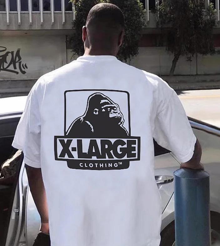 

2025 New Heavy American High Street Hip Hop Gorilla Alphabet Printed Round Neck Cotton Short Sleeve T-shirt for Men and Women 4XL