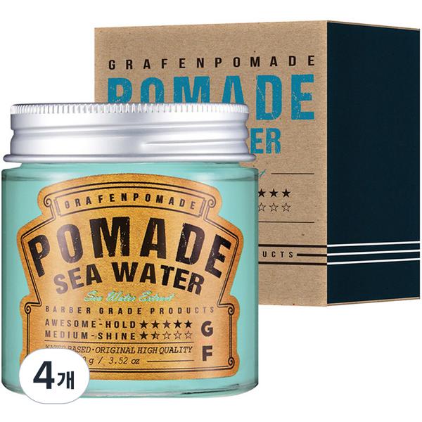 

Graphene Seawater Pomade Hair Wax, 100g, 4 pieces, Korea best mens hair products