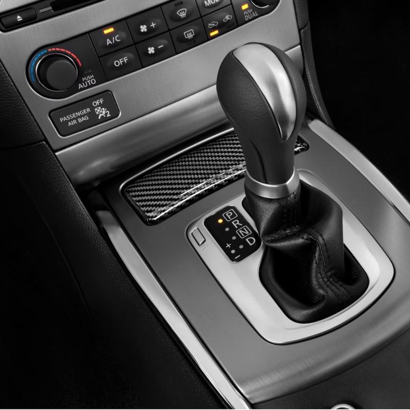 For Infiniti G35 G37 car cigarette lighter outer cover genuine dry carbon fiber decorative sticker