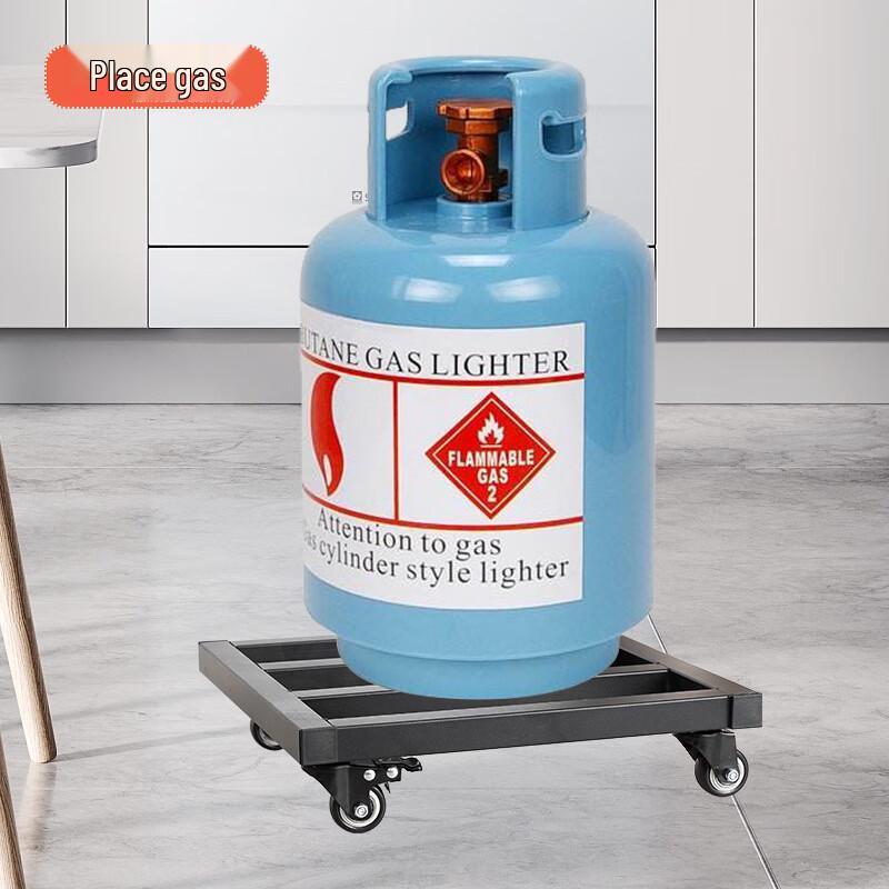 Iron Plant Pot Caddy with Wheels