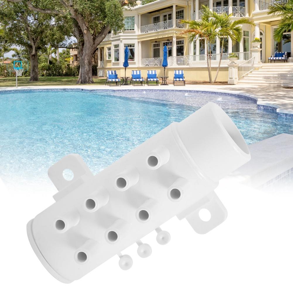 Spa Hot Spring Tub PVC Water Pipe 8 Port Plumbing Manifold Water Separator Accessory