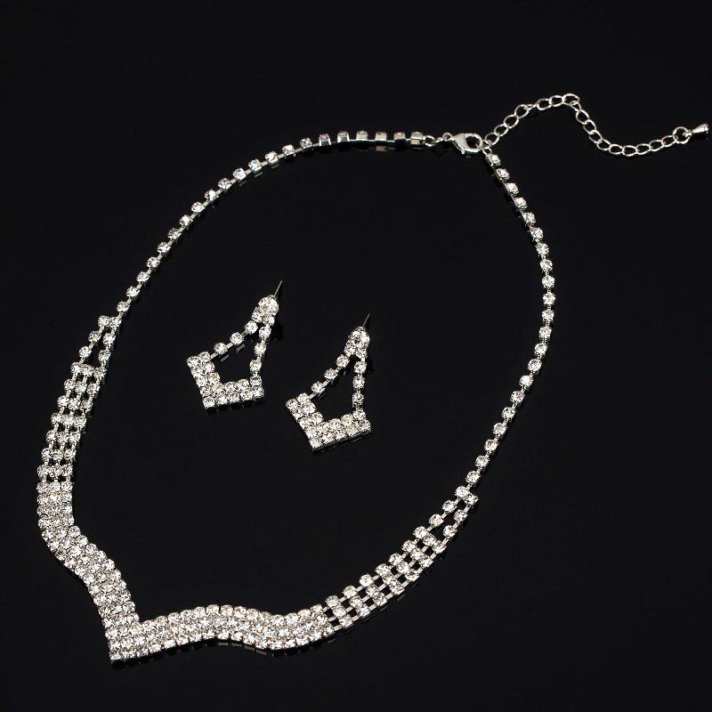 Fashion Rhinestone Full Rhinestone Necklace Chain Full Rhinestone