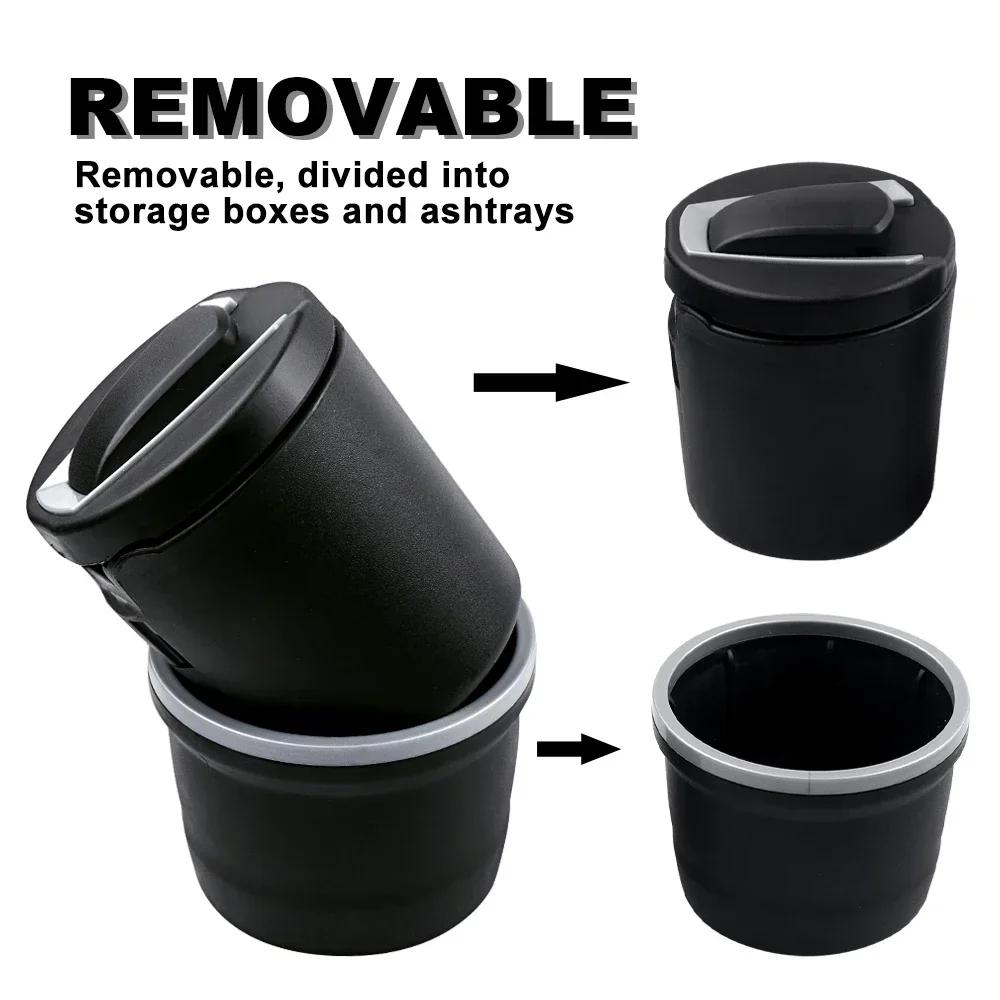 For Honda Portable Car Ashtrays With LED Light Cigarette Cigar Ash Cylinder For Honda Fit Mugen Insight Type S R VTEC Modulo Vez