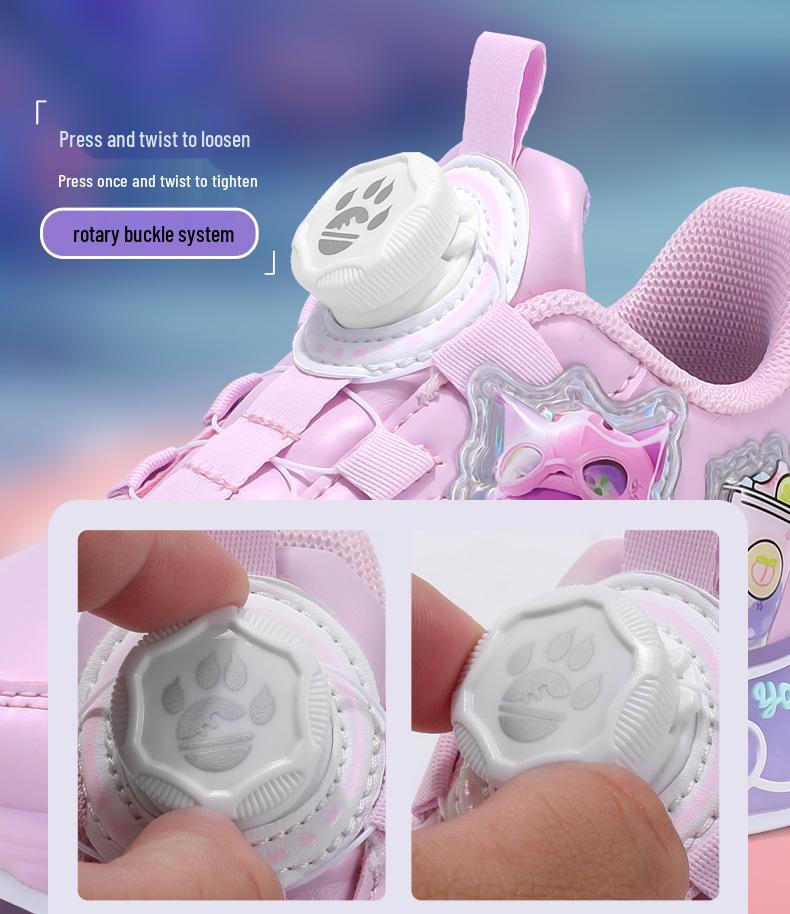 2025 Wasserdichte Leder-Laufschuhe für Mädchen – Rutschfest, Weiche Sohle, Lässig für ältere Kinder