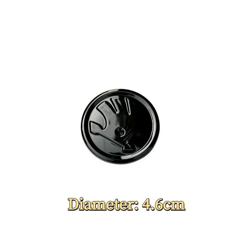 Car Steering Wheel Black Emblem for Skoda Superb RS Fabia Kodiaq Karoq Octavia A5 A7 Yeti Rapid Decorative Stickers Accessories xkzm13
