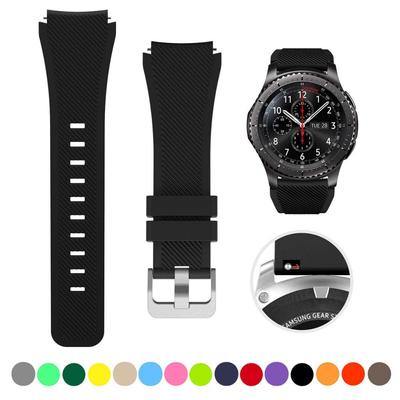 Pulseira de silicone de 22mm para samsung galaxy watch 3 45mm/huawei watch gt2 46mm/gear s3 pulseira para amazfit gtr 47mm