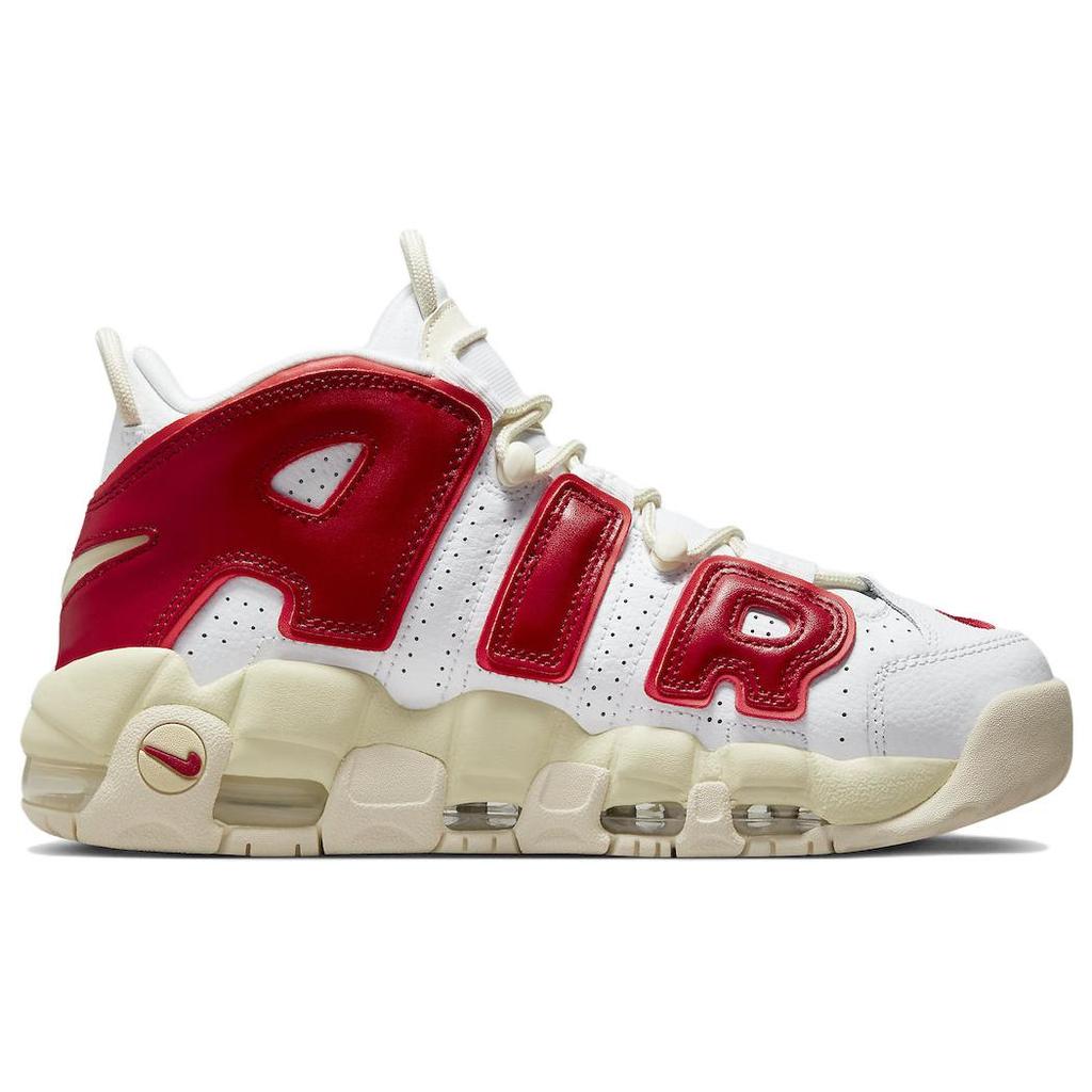 New Nike Air More Uptempo White Red Sail Women's FN3497-100