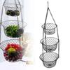 Foldable Triple Fold Fruit Basket Nordic Snacks Storage Basket  Desk Decoration