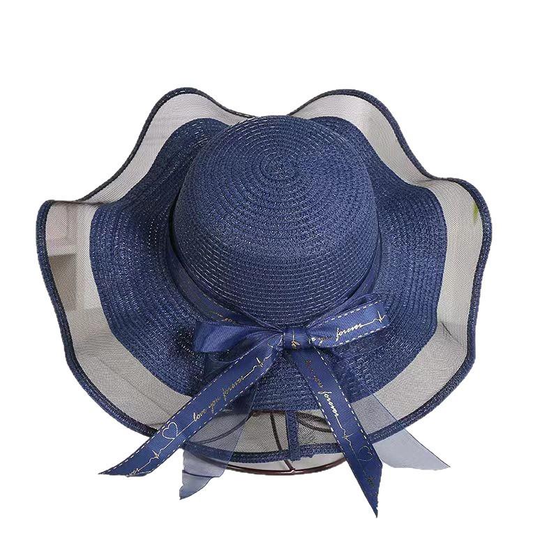 Foldable Women's Summer Straw Beach Sun Hat