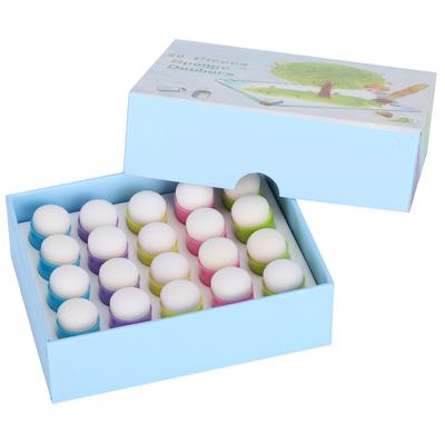 20Pcs Finger Sponge Daubers Color Children DIY Painting Ink Pad Stamping Tools Boxed