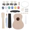 Ukulele Kit 21in DIY Basswood Lightweight Painting Handcrafted Gift Children Small Toys