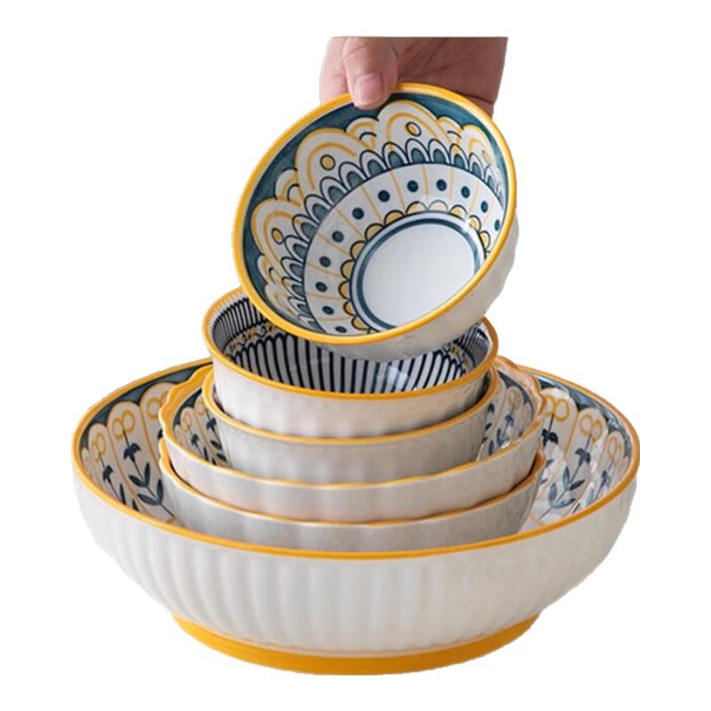 Taozhi Japanese Style Underglaze Ceramic Dinnerware Set