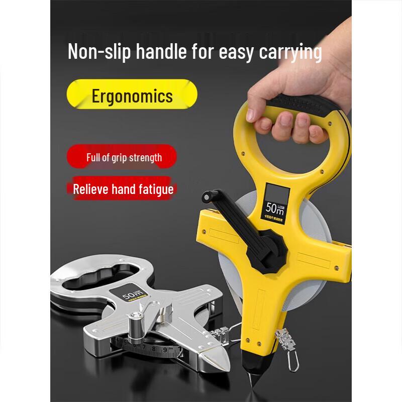 Qisu 50M Portable Cross-Frame Tape Measure