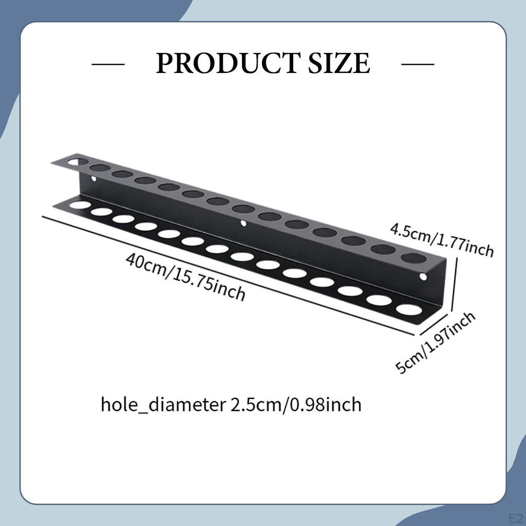 Screwdriver Organizer Manual Tool Stand Wall Mounted Multipurpose Multiple Holes Metal Repair
