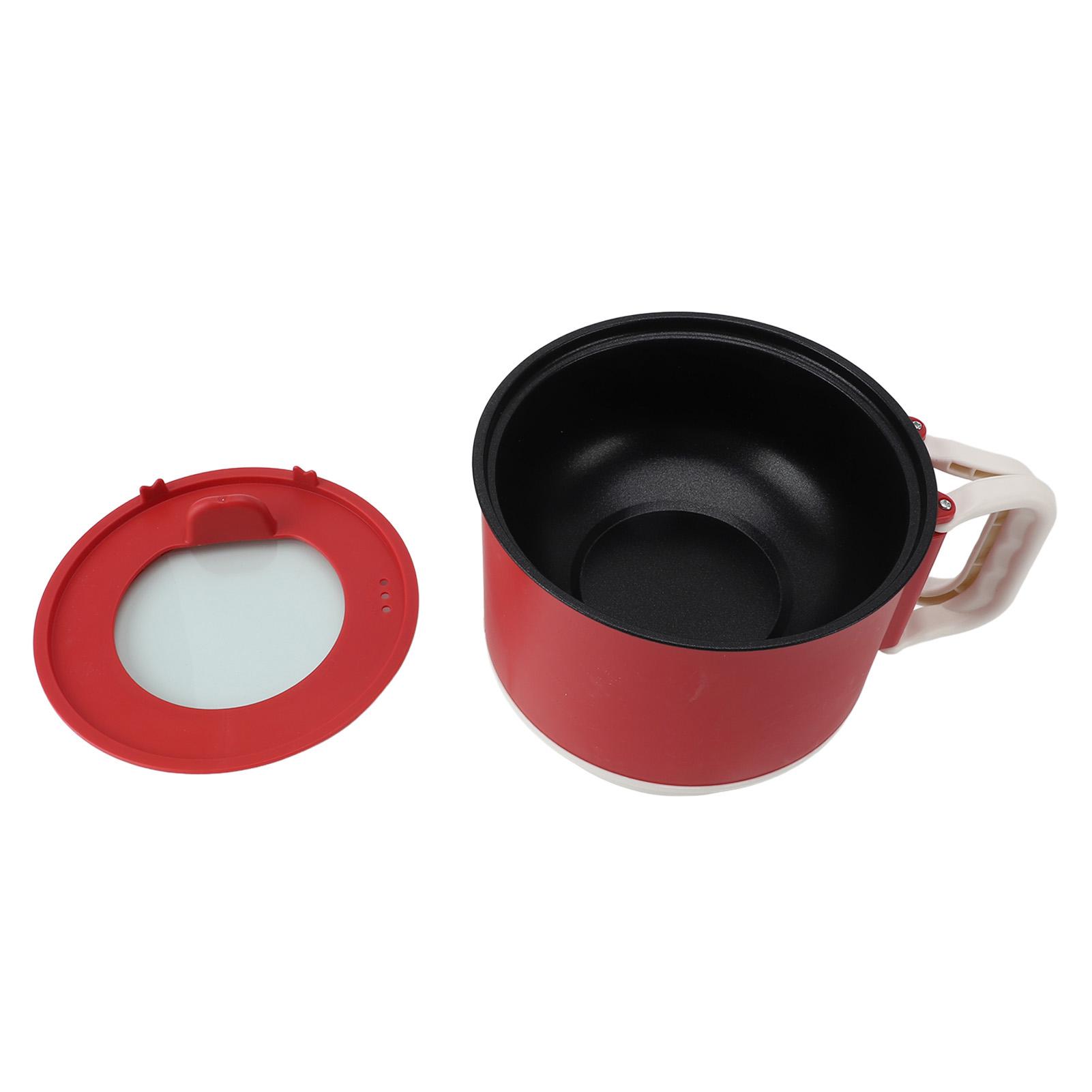Aamazing 1.8L Elektrische Kookpot Multifunctioneel Effici&euml;nt Anti-aanbak Vouwbare Handgreep Elektrische Kookpan voor Huis Studentenkamer Reizen 450W