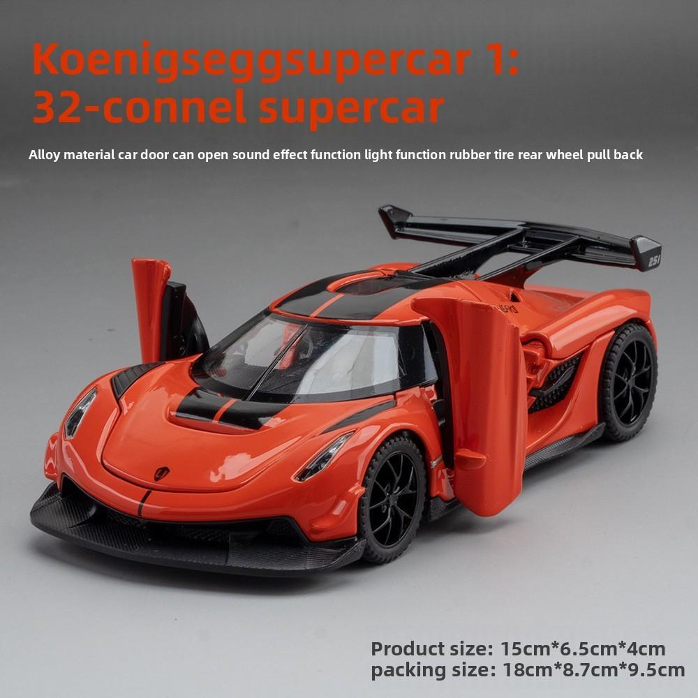 Jesko Koenigsegg 132 Alloy Car Model With Light Sound For Gift Toy Display