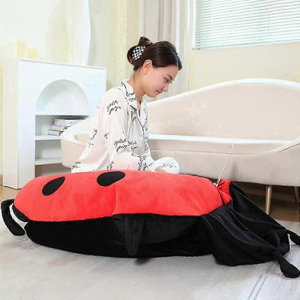 2025 Wearable Ladybug Pillow Cute Warm Sleeping Wearable Plush Removable Oversized 100cm/39.4in Giant_gmzs