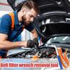 Heavy Duty Strap Wrench Adjustable Oil & Water Filter Removal Tool DIY Multi-Purpose Plumbing Wrench for Pipe Fittings Use
