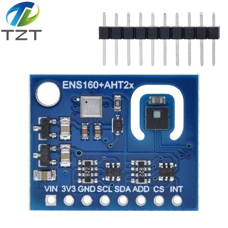 1/3PCS ENS160+AHT21 CARBON Dioxide CO2 eCO2 TVOC Air Quality And Temperature And humidity Sensors replace CCS811 For Arduino