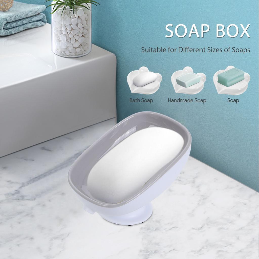 2 Peças Suporte de Saboneteira Prático Decorativo Escorredor Montado na Parede Suporte Pedestal para Armazenamento de Banheiro Decorar