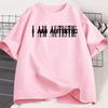 I Am Autistic T Print Unisex Casual Cotton Short Sleeve Hip Hop Rapper TShirt Cotton Printed TShirt Casual Funny Top Streetwear