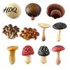 Hand Painted Mushroom Magnets 3D Refrigerator Magnet Resin Fake Decorative Memo Holder Photo Notes for Whiteboard Cabinet Kitchen