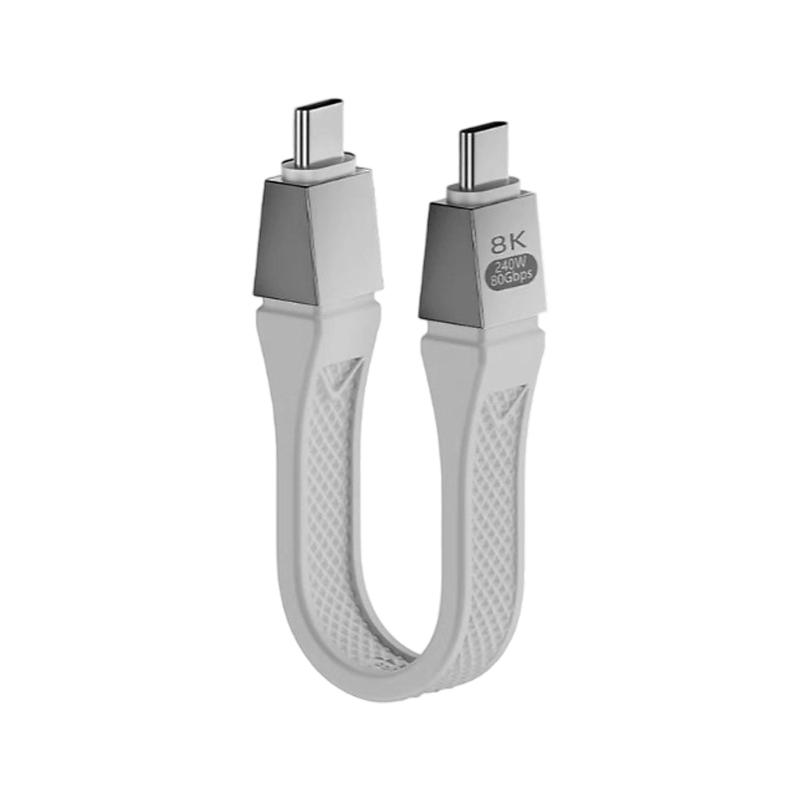 

Fast 40Gbps Thunderbolt5 USB4 FPC Cable for Fast speed Data Transfer and 100W Charging белый