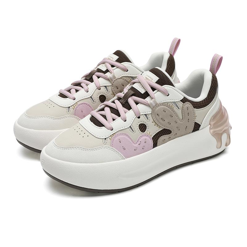 Fila Cacti Casual Shoes Fashion Versatile Simple Comfortable Lightweight Breathable Low-Top Sneakers Women Sneaker White Brown F12W531208FAC