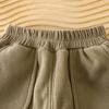 Children's Fleece-Lined Trousers New Winter Collection Boys' Thickened Baby Warm Trousers Girls' Long Trousers Sports Trousers Children's Trousers