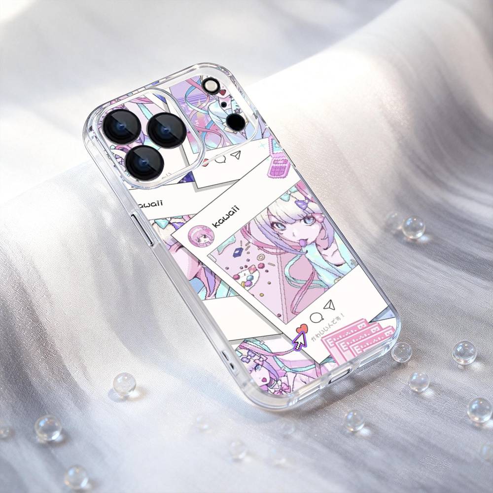 

Needy S-Streamer O-Overload Phone Case For iPhone 11,12,13,14,15,16,17 Pro,Max,Plus,X,XS,XR,SE4,E Mini Transparent Soft Cover iPhone12PRO