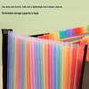 Multi-Color Rainbow Accordion A4 Document Storage Folder